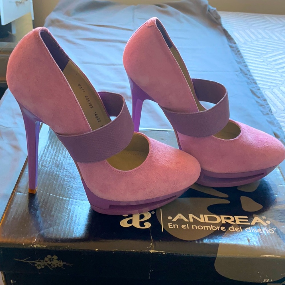 ANDREA Purple heels